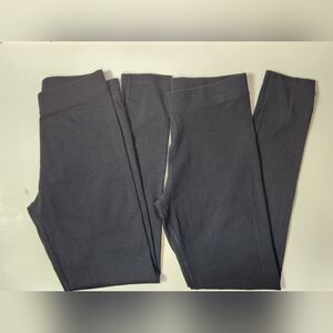 Primary Girls Black Leggings - 2 Pack Size: 12